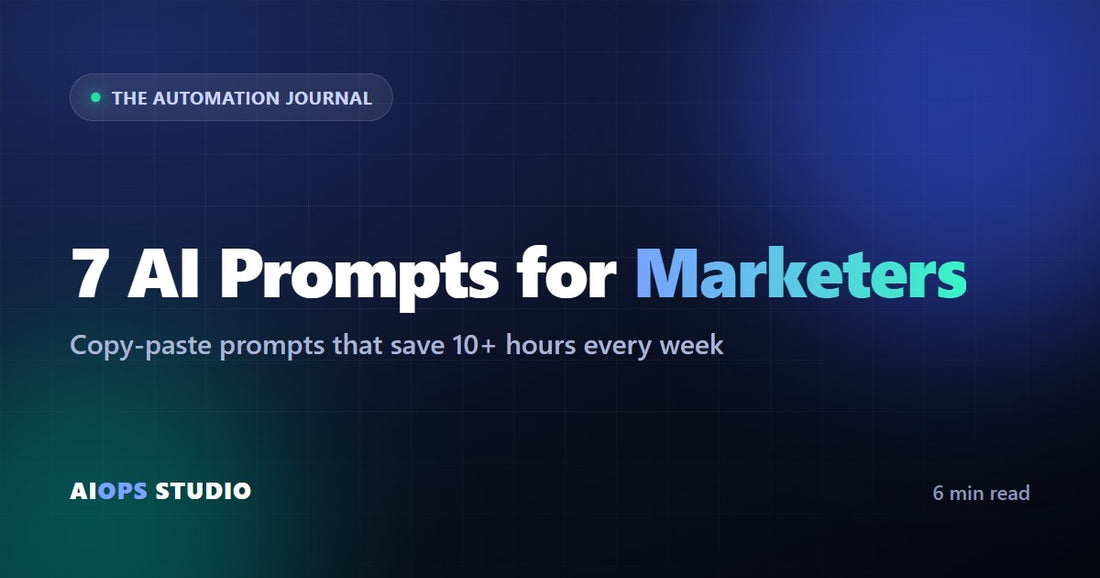 7 AI Prompts for Marketers