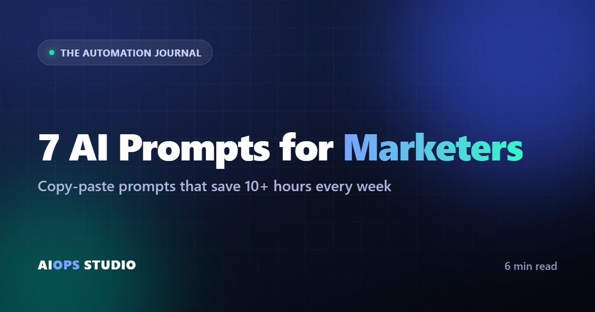 7 AI Prompts for Marketers