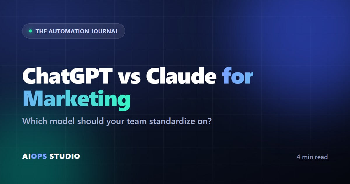 ChatGPT vs Claude for marketing teams